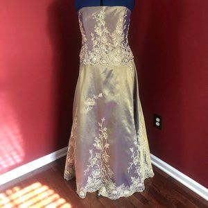 Formal Gown with Built-In Wrap